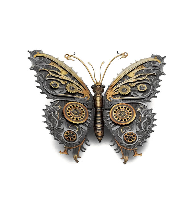 Productvisuals_Modelbouw-Metal-Earth-Steampunk-Butterfly-