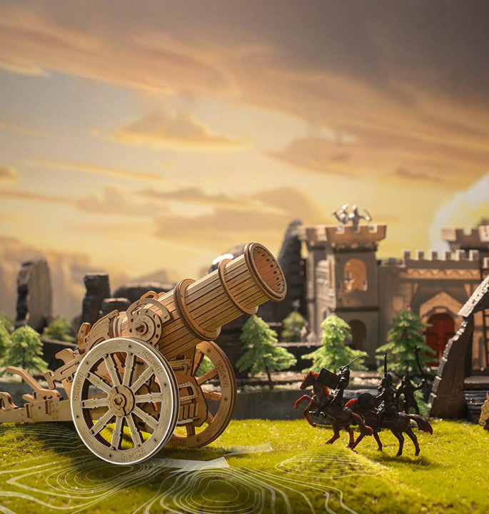 Productvisuals_Modelbouw-Robotime-Medieval-wheeled-cannon2-1