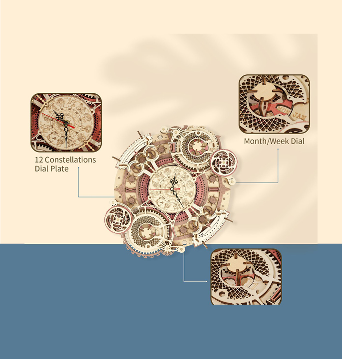 Productvisuals_Modelbouw-Robotime-zodiac-wall-clock-lc6014-1